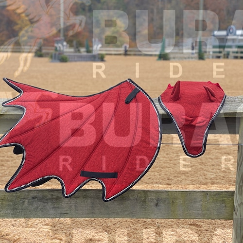 Sparkly Saddle Pad Stylish Dragon Wing Glittery English Etsy