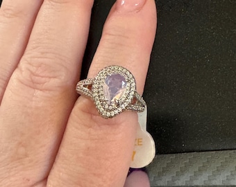 Pink Moonstone and White Topaz