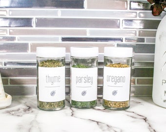 Printable Spice Jar Labels - Square