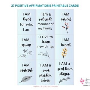 27 Tarjetas de afirmación positiva para adultos: expresa amor propio, bondad y cuidado personal en tu tablero de visión diario con esta baraja de impresiones
