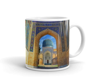 Gur-e-Amir, Ruta de la Seda, Samarcanda taza blanca brillante