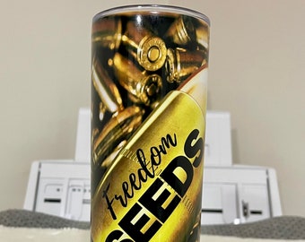 Freedom of Seeds 20oz tumbler, Christmas gift for dad, custom gift for dad, retirement gift for dad, Christmas gift ideas,