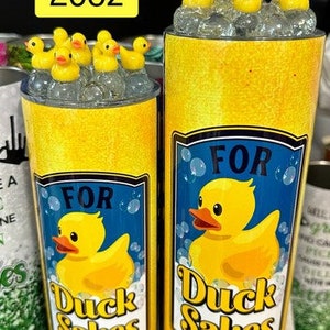 For Duck Sakes Tumbler With Topper, Duck Cup, Funny Duck Tumbler ...