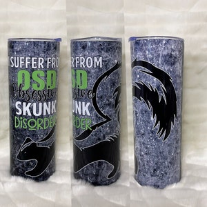Personalized skunk tumbler, Pet skunk, gift for skunk owner, Christmas gift for skunk owner, Christmas Stocking stuffer ideas, Christmas,
