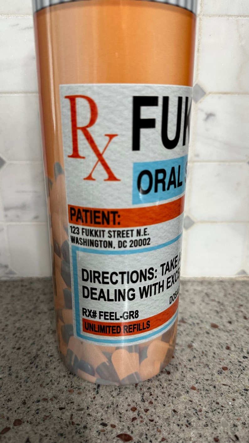 Personalized name, Fukitol tumbler, Matured gifts, Pharmacist Gift, Doctor gift, fuckitol tumbler, Cpht gift, Pharmacy Technician,funny gift image 8