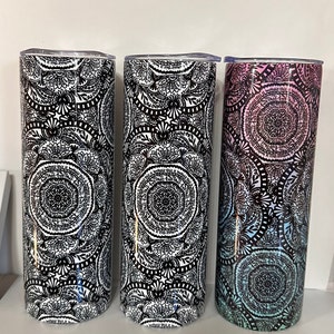 Personalized Hidden Curse word Mandala tumbler, Offensive gift, Inappropriate gift, Curse word, swearing tumbler, Personalize with name,