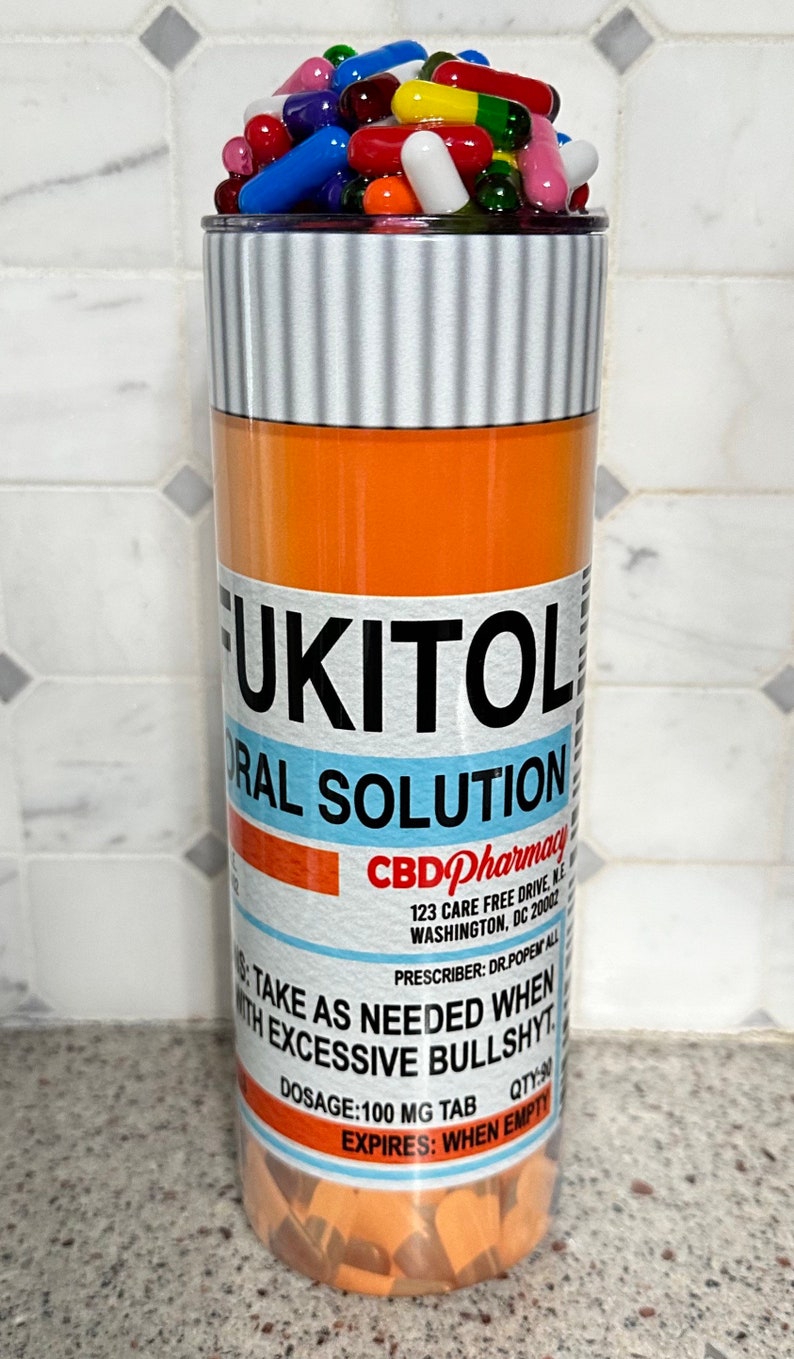 Personalized name, Fukitol tumbler, Matured gifts, Pharmacist Gift, Doctor gift, fuckitol tumbler, Cpht gift, Pharmacy Technician,funny gift image 7