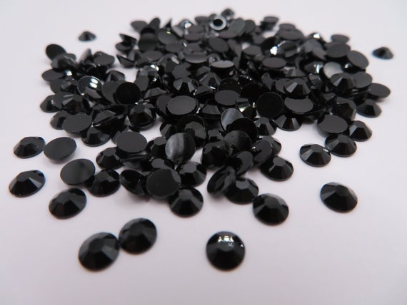 ブラックジェリーラインストーン 2 MM 3 MM 4 MM 5 MM 6 MM フラット