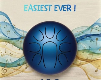 Tongue Drum Songbook: 100 Easy Songs, Tablature Included