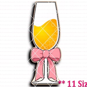 Flute Glass With Bow Ribbon Cookie Cutter STL File Instant Download, STL Cookie Cutter File