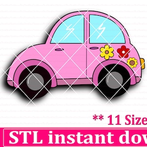 Car Cookie Cutter STL File Instant Download, STL Cookie Cutter File