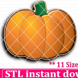 Pumpkin Cookie Cutter STL File Instant Download, STL Cookie Cutter File