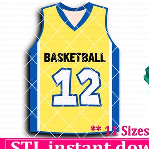 Jersey Cookie Cutter STL File Instant Download, STL Cookie Cutter File