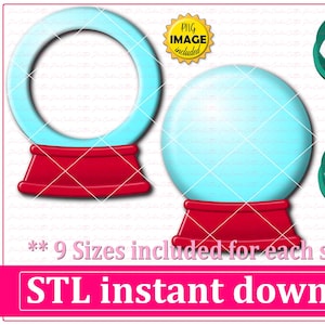 Snow Globe Shaker Cookie Cutter STL File (Digital Download)