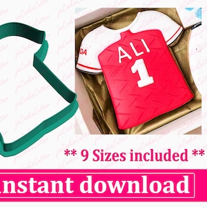 T-Shirt Cookie Cutter STL File Instant Download, STL Cookie Cutter File