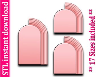 Double Arch Shape Cookie Cutter STL File (Digital Download)