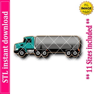 Tanker LKW Cookie Cutter STL Datei Sofortiger Download, STL Cookie Cutter Datei