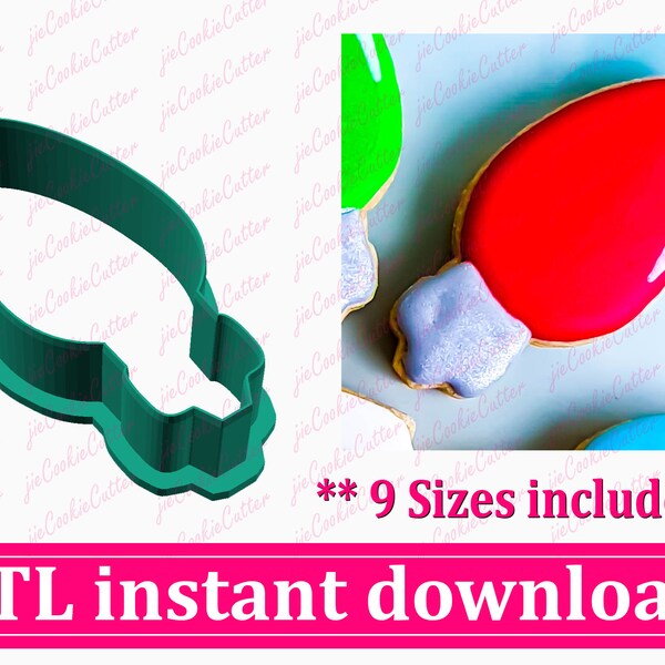 Bulb Cookie Cutter STL File Instant Download, STL Cookie Cutter File