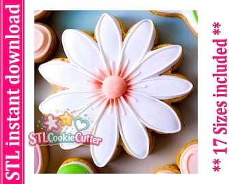 Flower Cookie Cutter STL File (Digital Download)