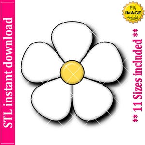 Five Petals Flower Cookie Cutter STL File Instant Download, STL Cookie Cutter File