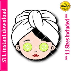 Spa Girl Cookie Cutter STL File Instant Download, STL Cookie Cutter File
