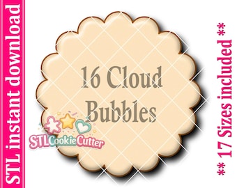 Round Scalloped Circle Cookie Cutter STL File (Digital Download)