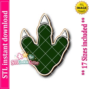 Dinosaur Footprint Cookie Cutter STL File (Digital Download)