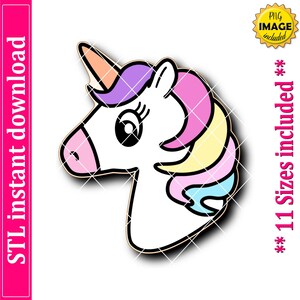 Unicorn Cookie Cutter STL File Instant Download, STL Cookie Cutter File