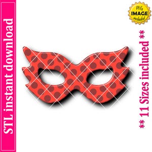Mardi Gras Mask Cookie Cutter STL File, 11 Sizes (Digital Download)