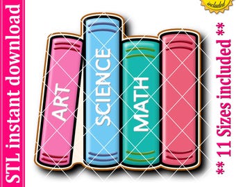 Stacked Books With Bow Cookie Cutter STL File Digital Download - Etsy
