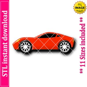 Race Car Cookie Cutter STL File Instant Download, STL Cookie Cutter File