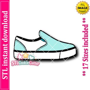 Slip-On Shoe Cookie Cutter STL File (Digital Download)