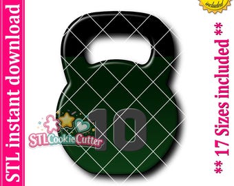 Kettlebell Cookie Cutter STL File (Digital Download)