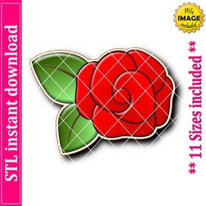 Flower Cookie Cutter STL File Instant Download, STL Cookie Cutter File