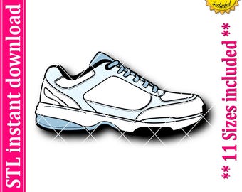 Sneaker Cookie Cutter STL File, 11 Sizes (Digital Download)