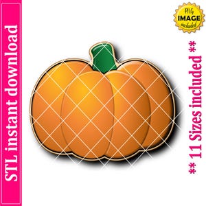 Pumpkin Cookie Cutter STL File Instant Download, STL Cookie Cutter File