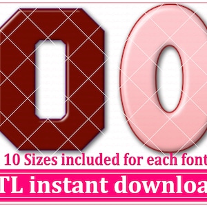 Letra maiúscula O Cookie Cutter STL Arquivo Download instantâneo, A a Z STL Cookie Cutter Arquivo