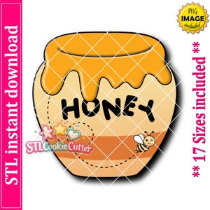Honey Pot Cookie Cutter STL File (Digital Download)