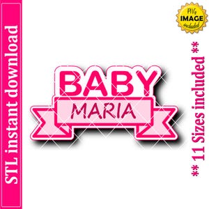 Banner Cookie Cutter STL File Instant Download, STL Cookie Cutter File