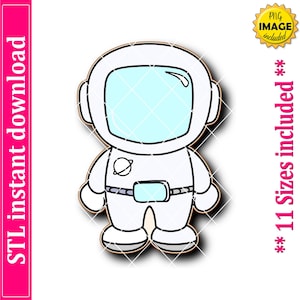 Astronaut Cookie Cutter STL File (Digital Download)