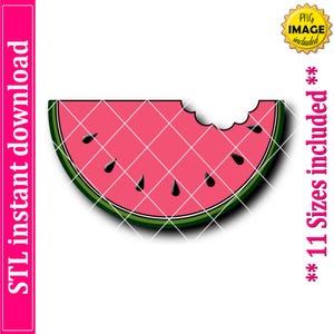 Wassermelone Cookie Cutter STL Datei Sofortiger Download, STL Cookie Cutter Datei