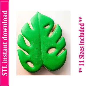 Leaf Cookie Cutter STL File Instant Download, STL Cookie Cutter File