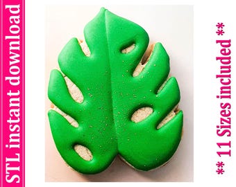 Leaf Cookie Cutter STL File Instant Download, STL Cookie Cutter File