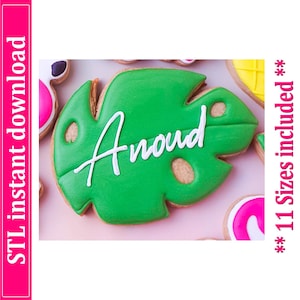 Leaf Cookie Cutter STL File Instant Download, STL Cookie Cutter File