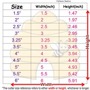 Beehive Cookie Cutter STL File, 11 Sizes (Digital Download) image 3