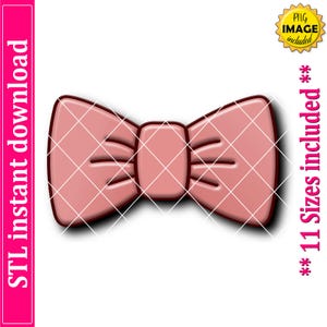 Bow Tie Cookie Cutter STL File Instant Download, STL Cookie Cutter File