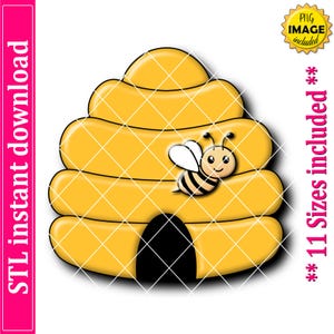 Beehive Cookie Cutter STL File, 11 Sizes (Digital Download)