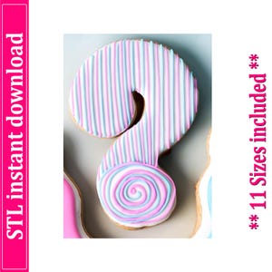 Question Mark Cookie Cutter STL File (Digital Download)
