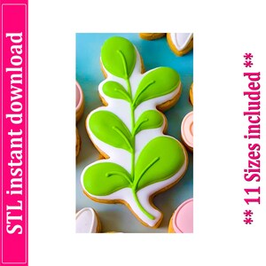 Leaf Cookie Cutter STL File Instant Download, STL Cookie Cutter File