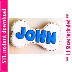 Bone Cookie Cutter STL File Instant Download, STL Cookie Cutter File